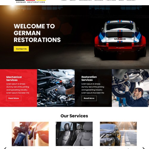 Body shop website example by One Eleven Web Design