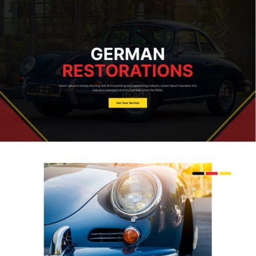 Body shop website example by One Eleven Web Design