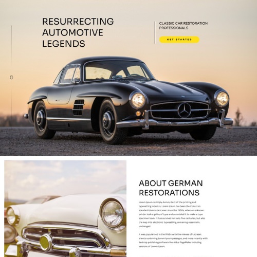 Body shop website example by One Eleven Web Design