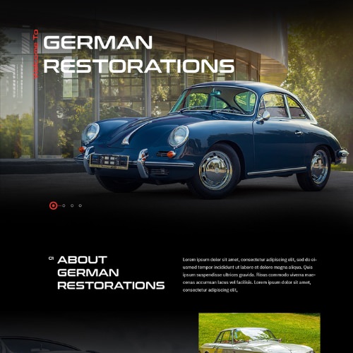 Body shop website example by One Eleven Web Design