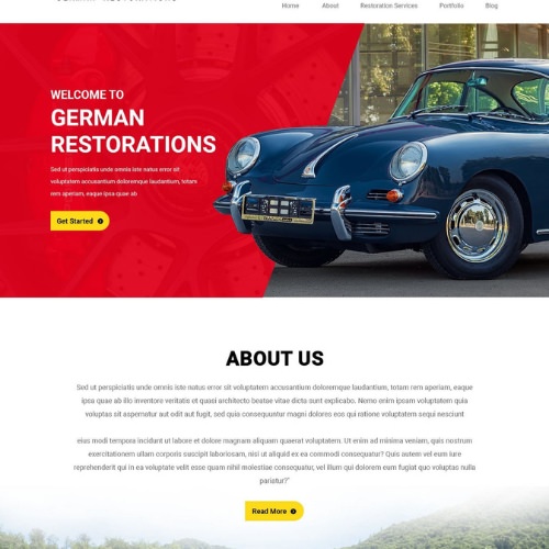 Body shop website example by One Eleven Web Design