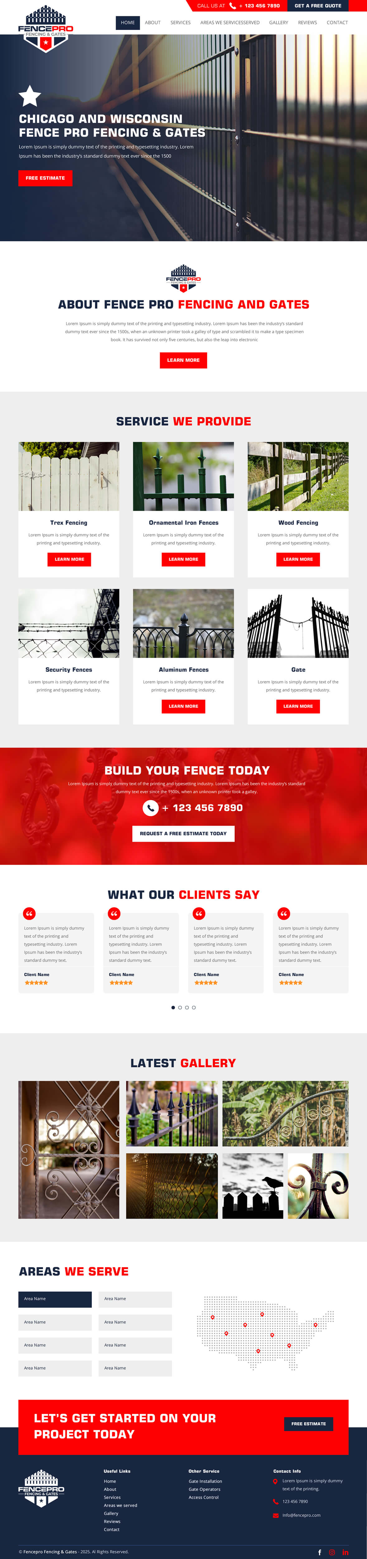 Fencing contractor website example by One Eleven Web Design