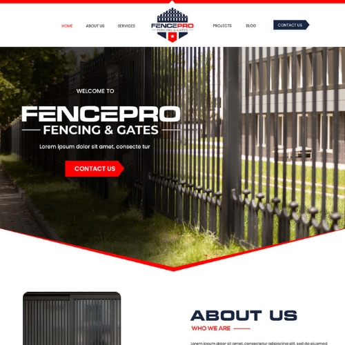 Fencing contractor website example by One Eleven Web Design
