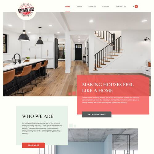 Flooring contractor website example by One Eleven Web Design