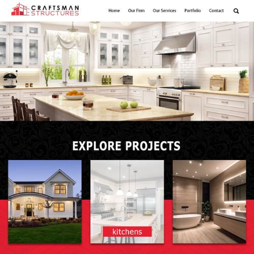 General contractor website example by One Eleven Web Design