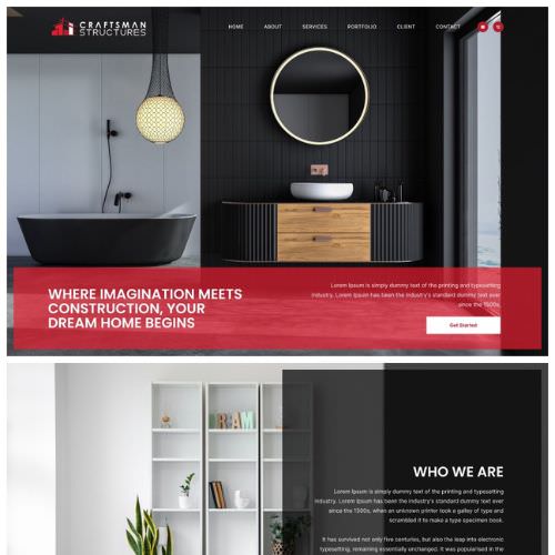 General contractor website example by One Eleven Web Design