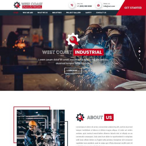 Mechanical contractor website example by One Eleven Web Design