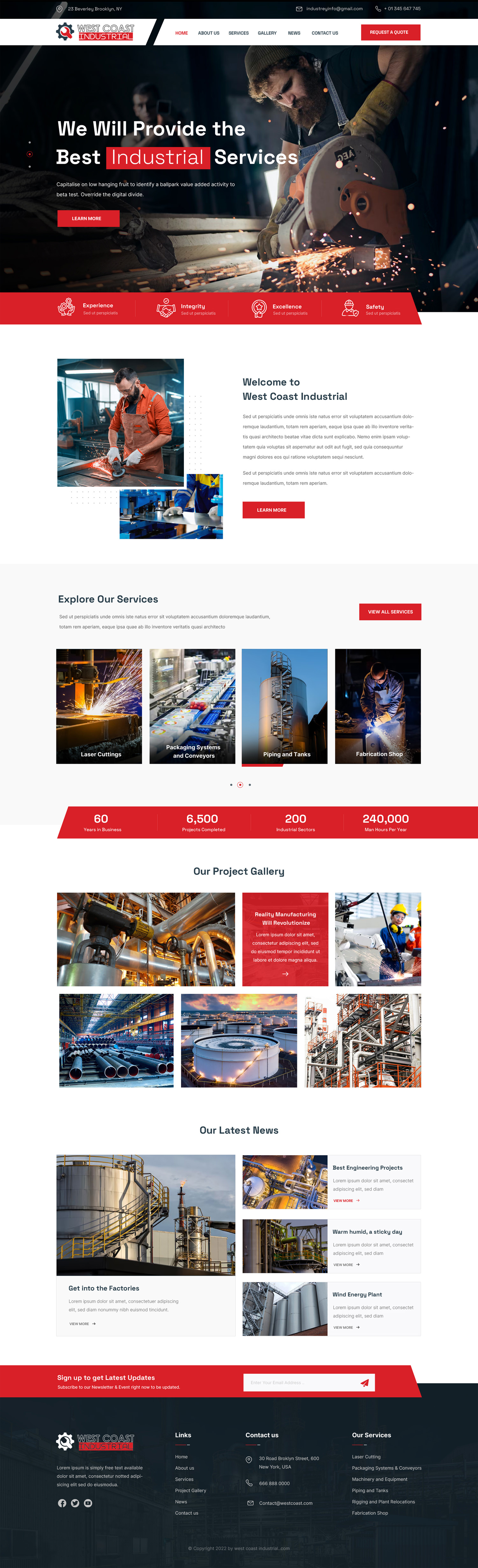 Mechanical contractor website example by One Eleven Web Design