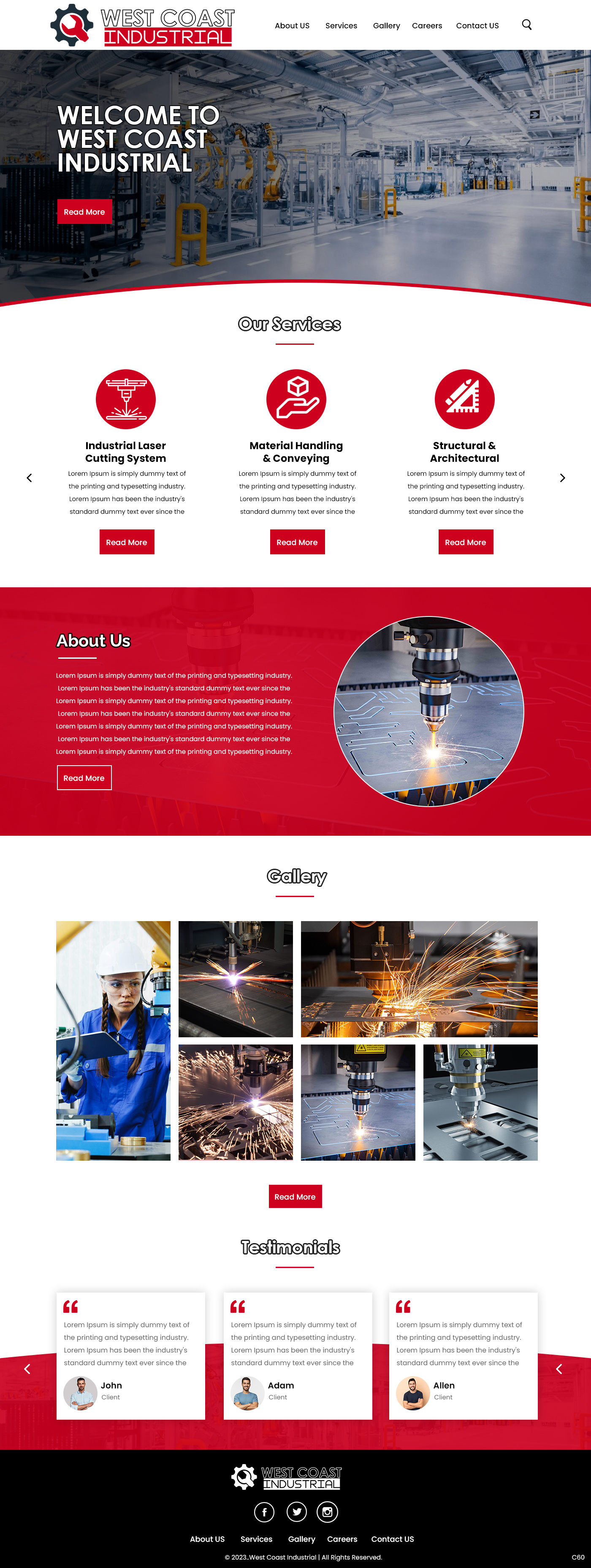 Mechanical contractor website example by One Eleven Web Design