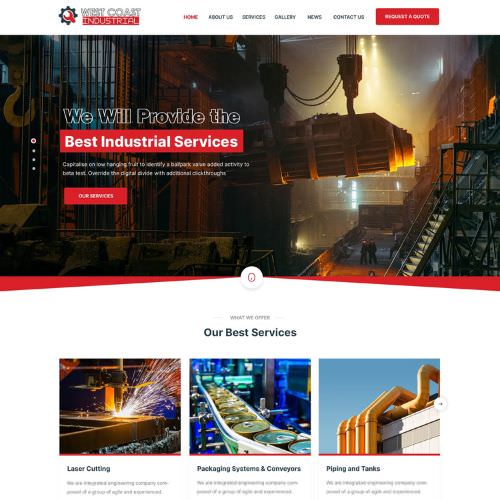 Mechanical contractor website example by One Eleven Web Design