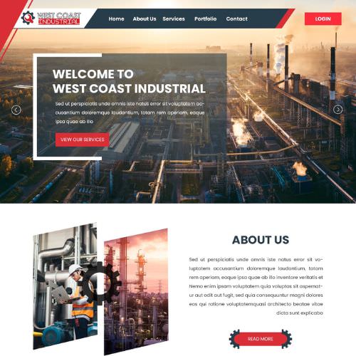 Mechanical contractor website example by One Eleven Web Design