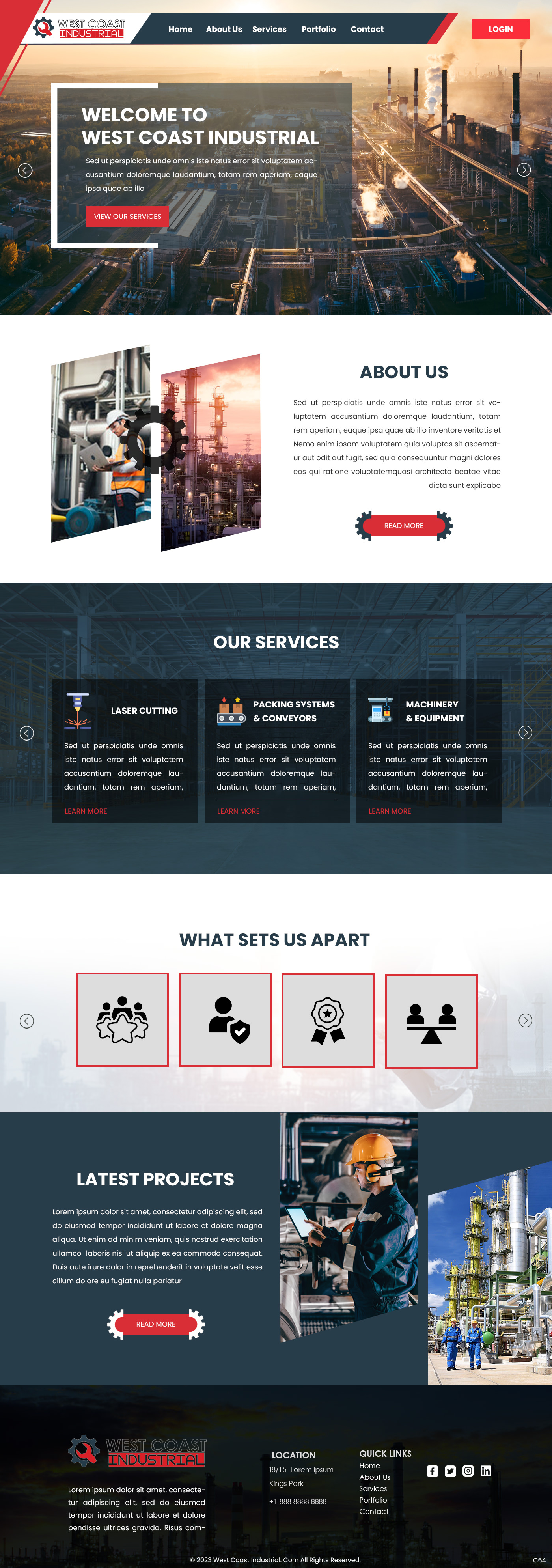 Mechanical contractor website example by One Eleven Web Design