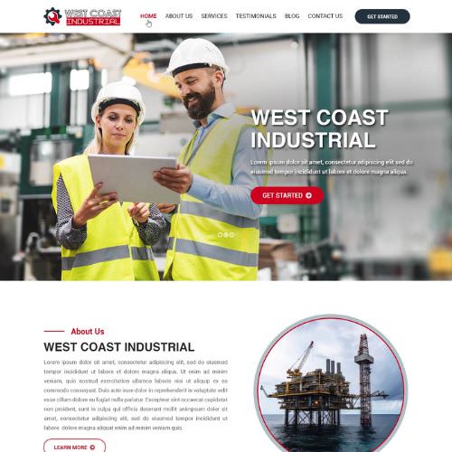 Mechanical contractor website example by One Eleven Web Design