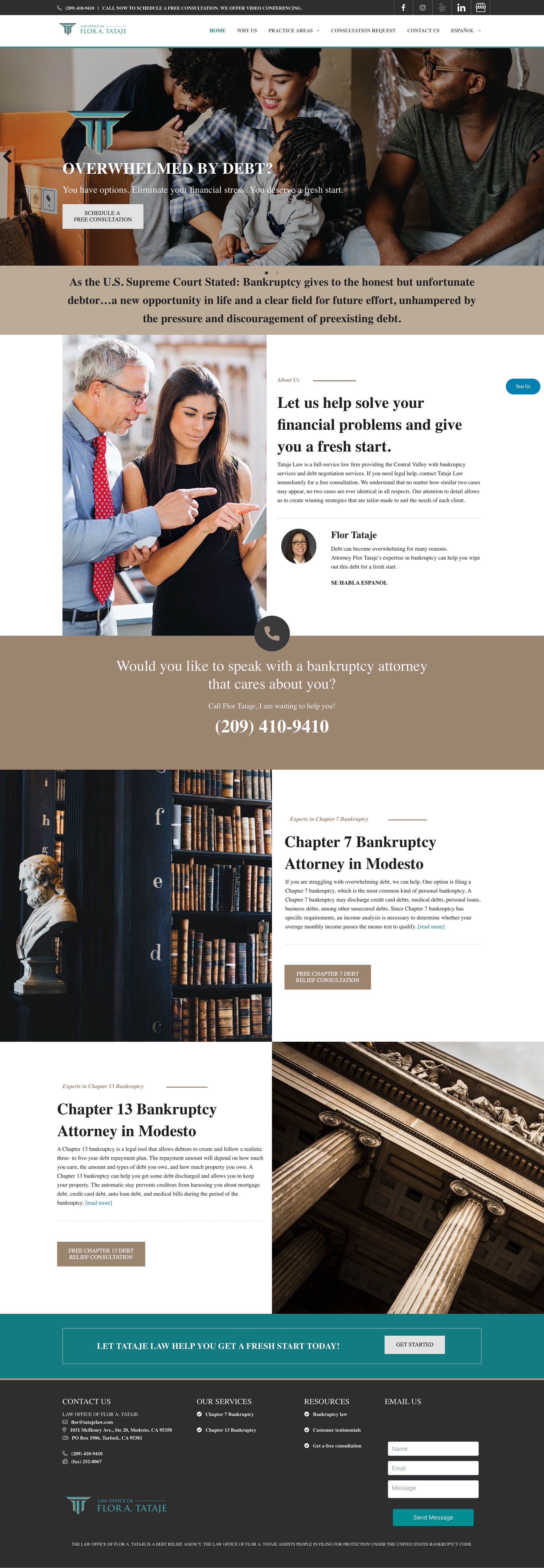 Family law website example by One Eleven Web Design