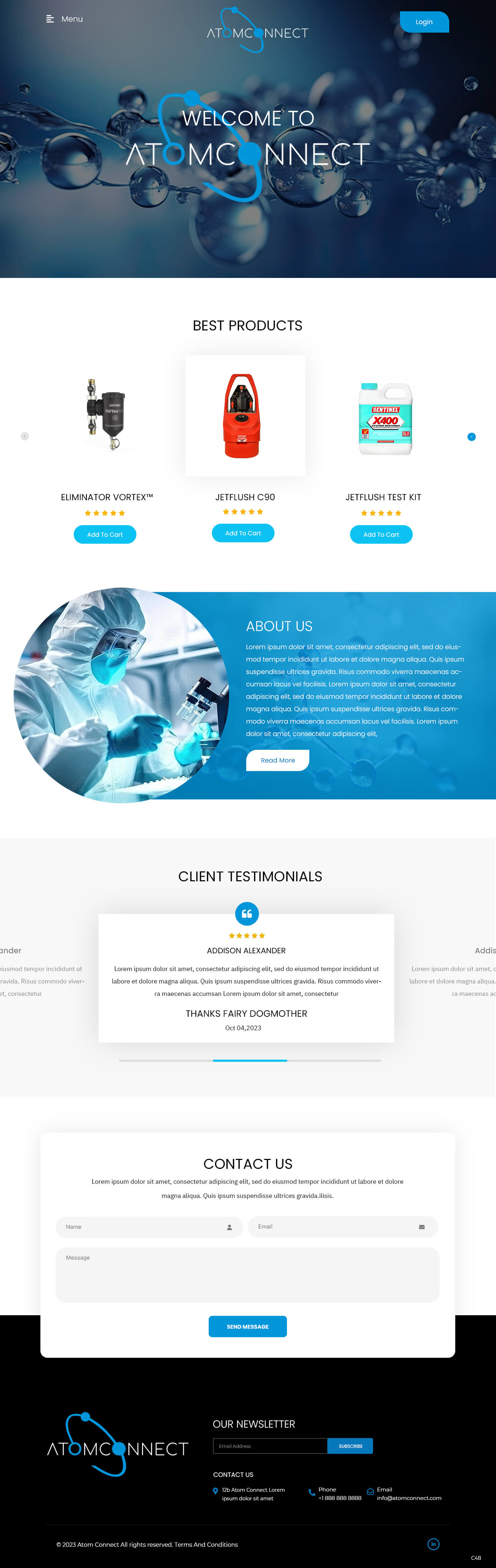 Manufacturers' rep website example by One Eleven Web Design