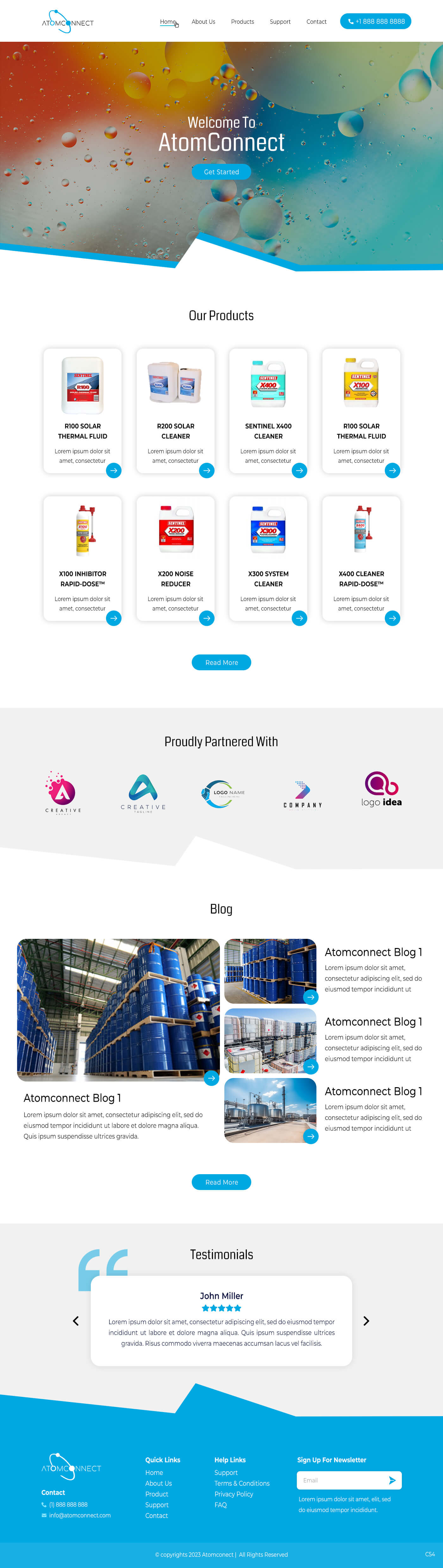 Manufacturers' rep website example by One Eleven Web Design