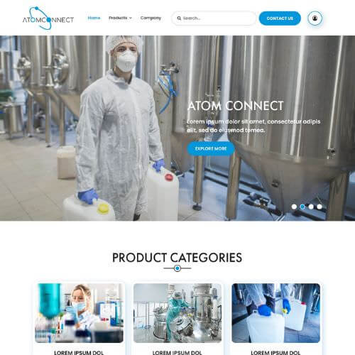 Manufacturers' rep website example by One Eleven Web Design