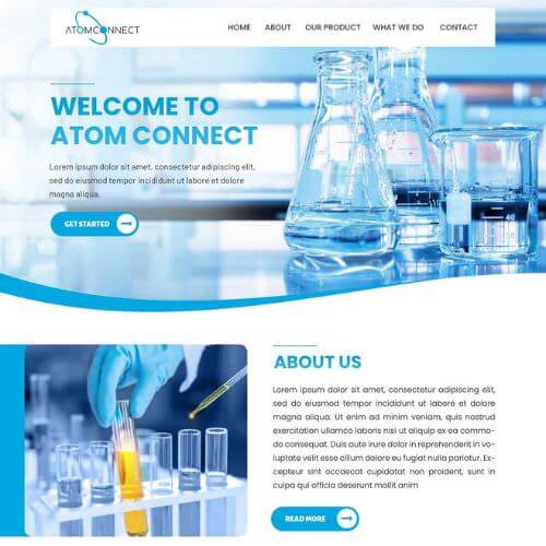 Manufacturers' rep website example by One Eleven Web Design