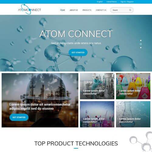 Manufacturers' rep website example by One Eleven Web Design