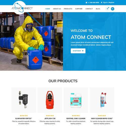 Manufacturers' rep website example by One Eleven Web Design