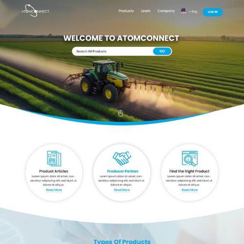Manufacturers' rep website example by One Eleven Web Design