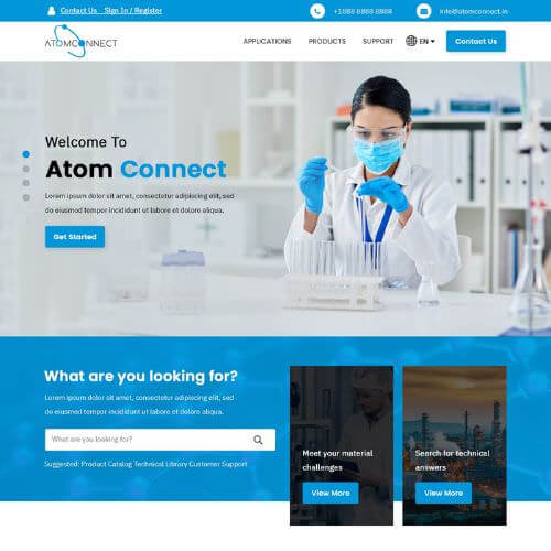 Manufacturers' rep website example by One Eleven Web Design