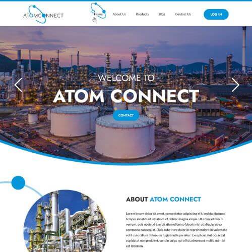 Manufacturers' rep website example by One Eleven Web Design