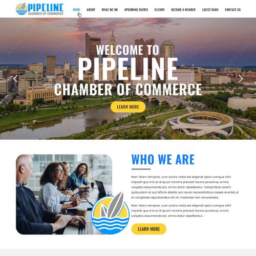Chamber of commerce website example by One Eleven Web Design