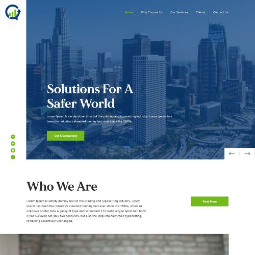 Consultant website example by One Eleven Web Design