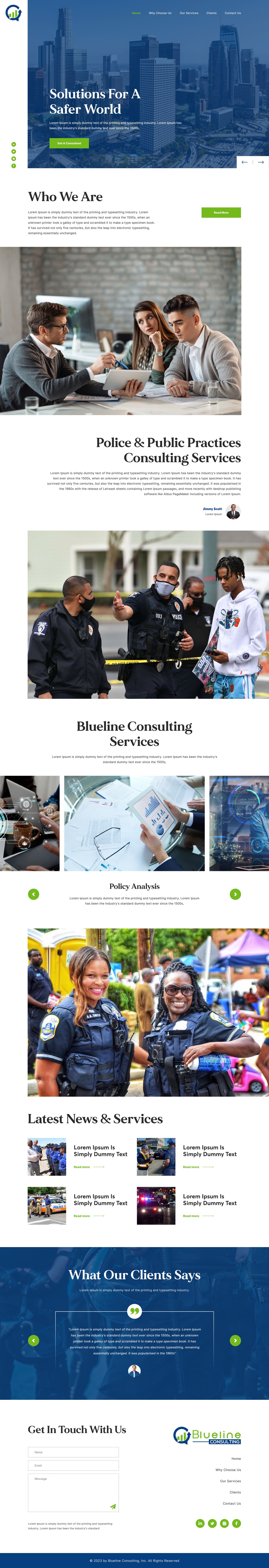 Consultant website example by One Eleven Web Design