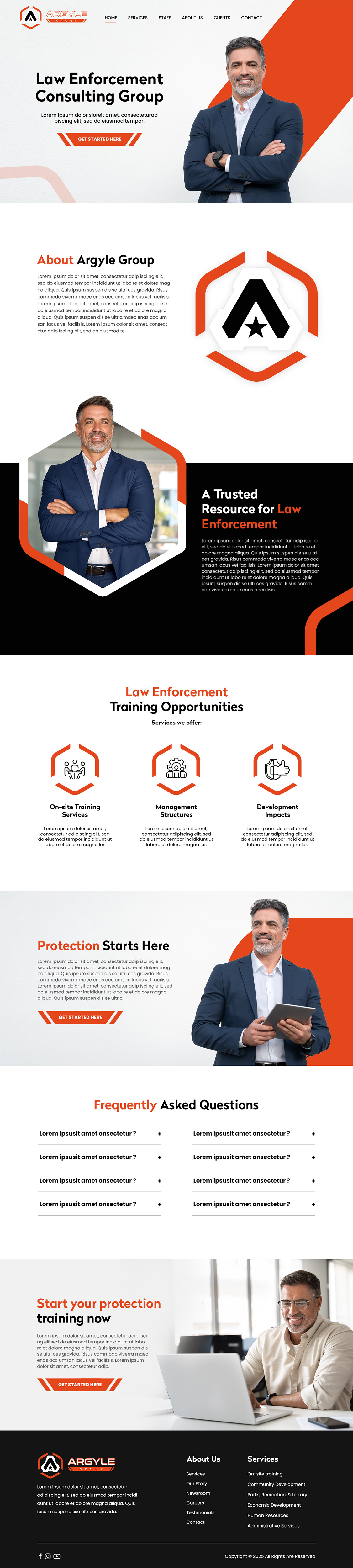 Consultant website example by One Eleven Web Design