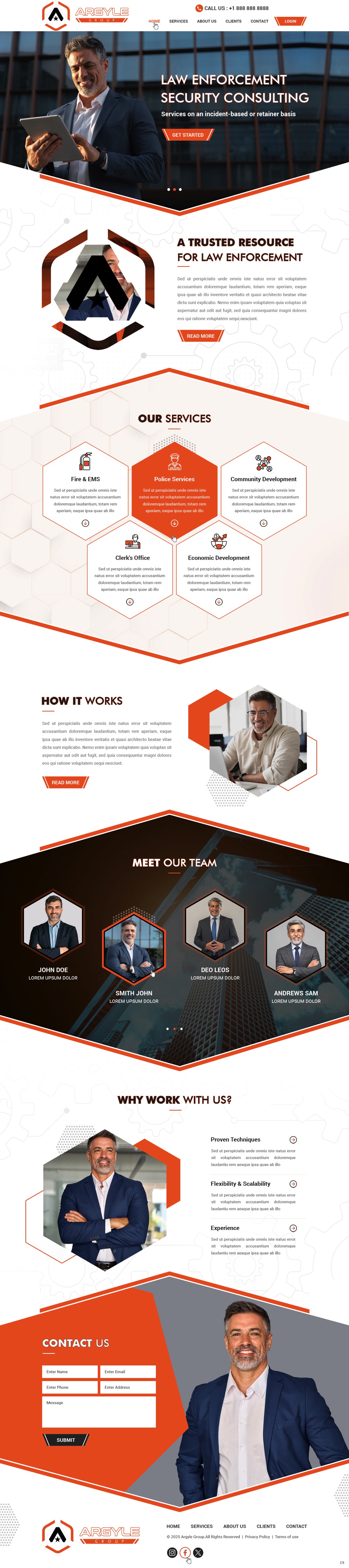 Consultant website example by One Eleven Web Design