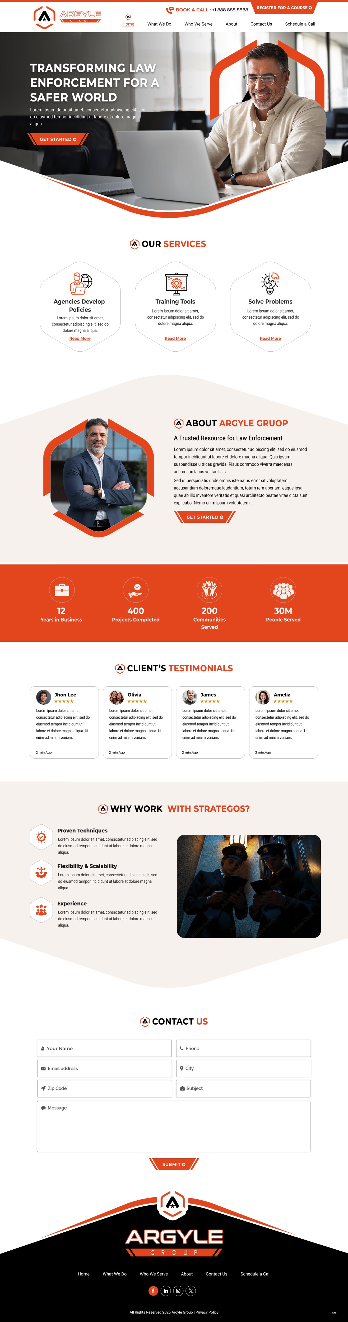 Consultant website example by One Eleven Web Design