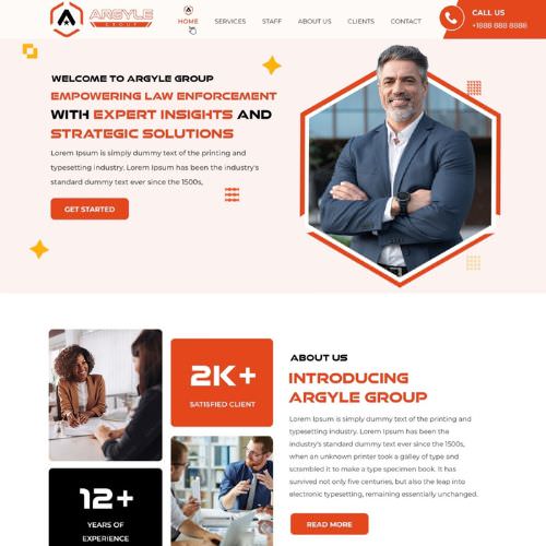 Consultant website example by One Eleven Web Design