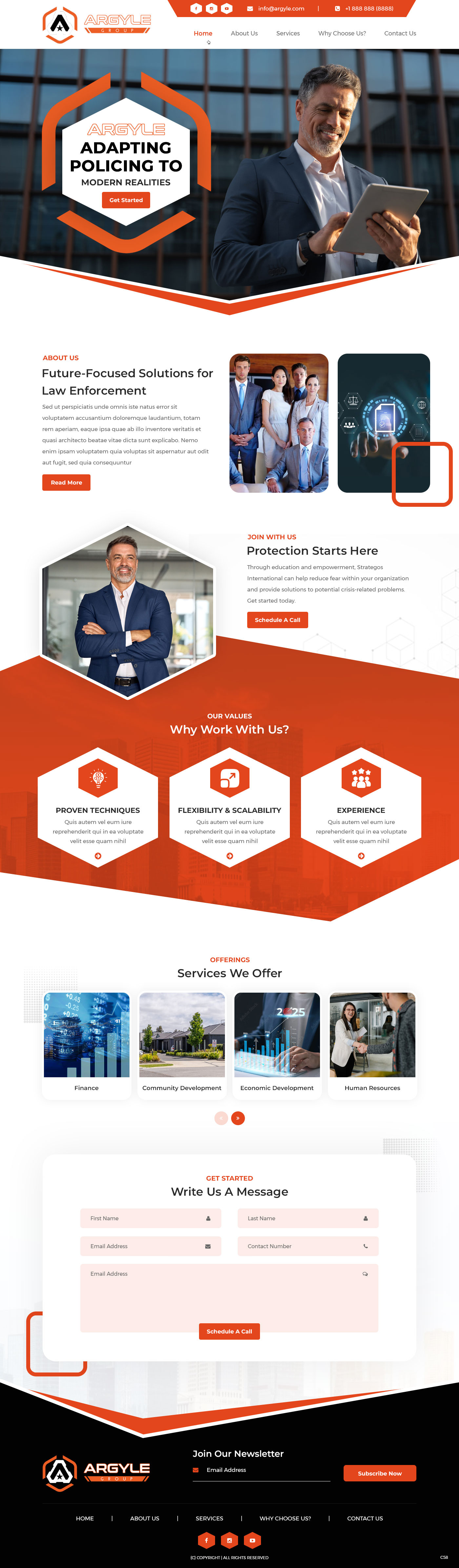 Consultant website example by One Eleven Web Design