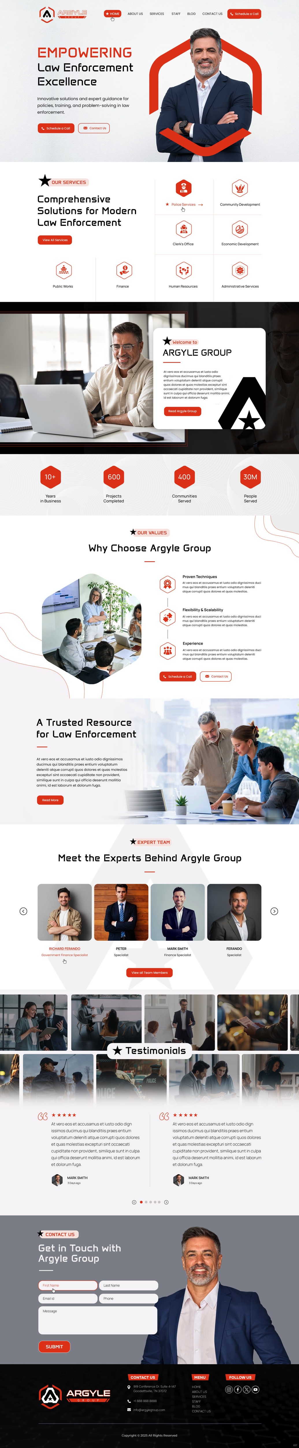Consultant website example by One Eleven Web Design