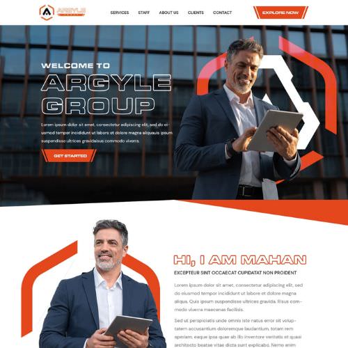 Consultant website example by One Eleven Web Design