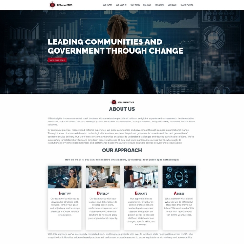 Consultant website example by One Eleven Web Design