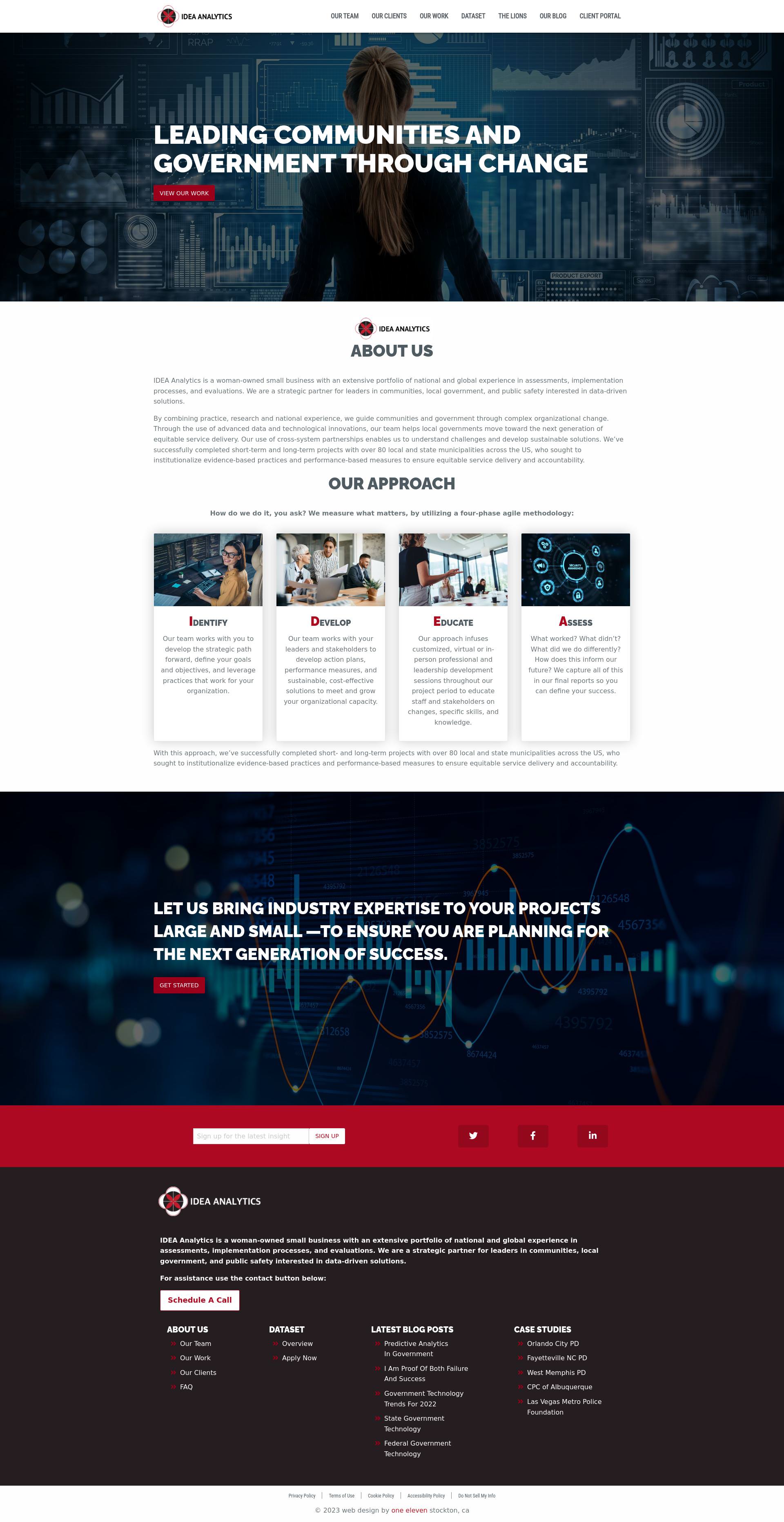 Consultant website example by One Eleven Web Design