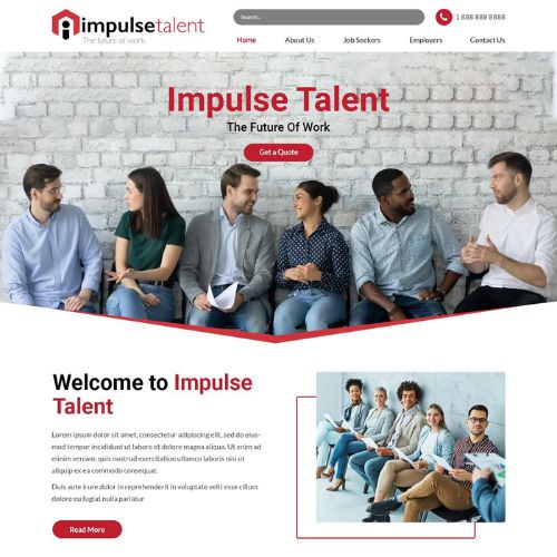 Employment agency website example by One Eleven Web Design