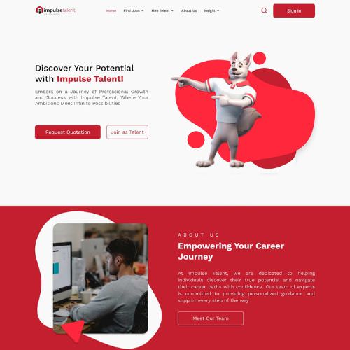 Employment agency website example by One Eleven Web Design