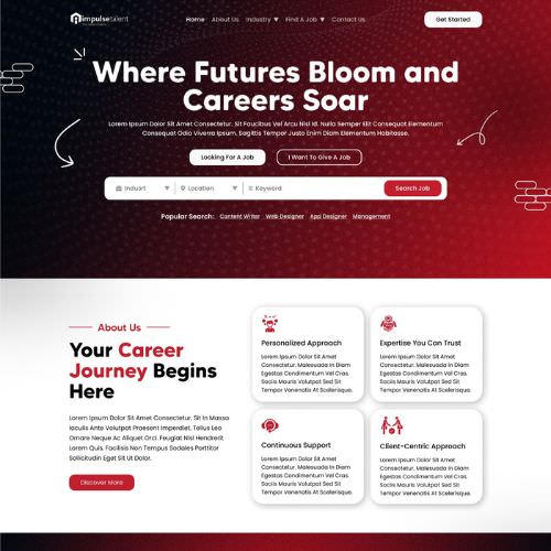 Employment agency website example by One Eleven Web Design