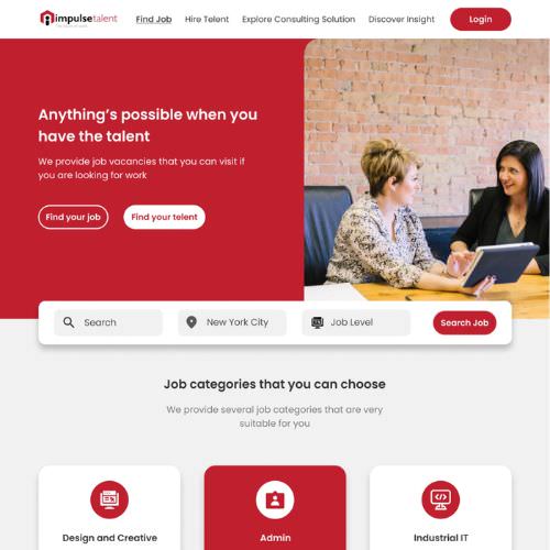 Employment agency website example by One Eleven Web Design
