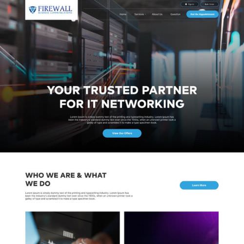IT service provider website example by One Eleven Web Design