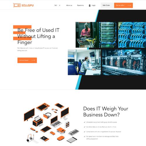 IT service provider website example by One Eleven Web Design