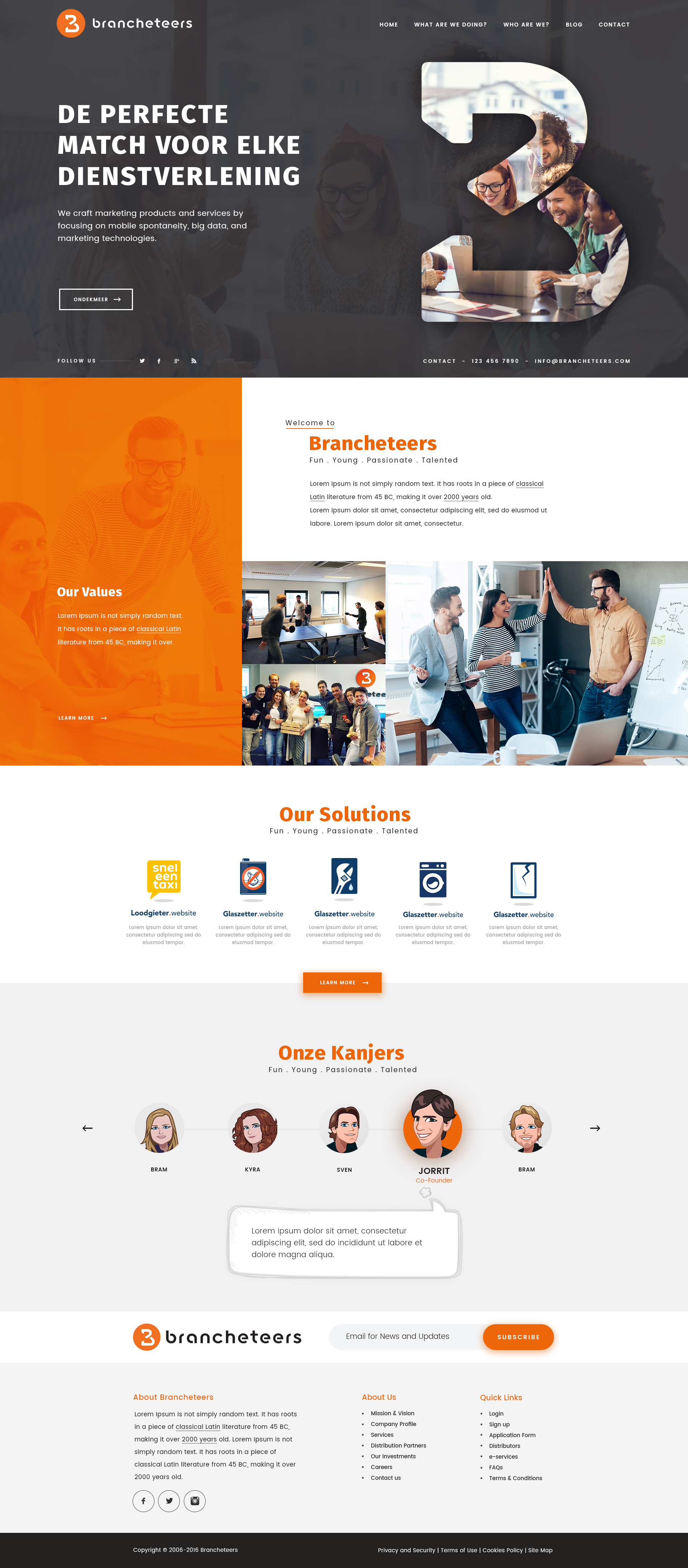 IT and networking service provider website example by One Eleven Web Design