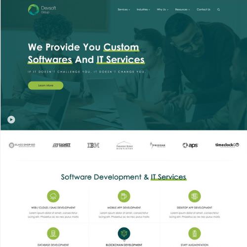 IT service provider website example by One Eleven Web Design