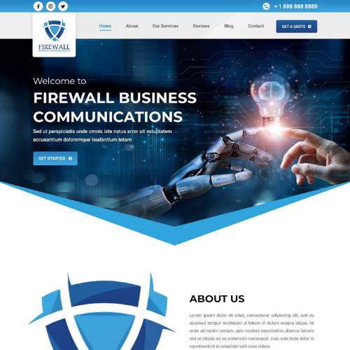 IT service provider website example by One Eleven Web Design