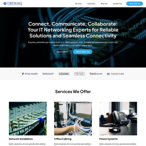IT service provider website example by One Eleven Web Design
