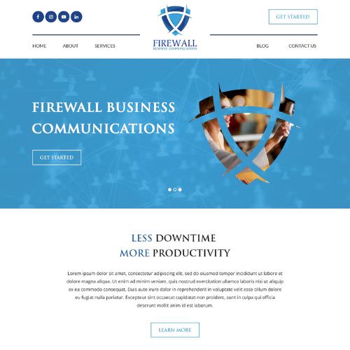 IT service provider website example by One Eleven Web Design
